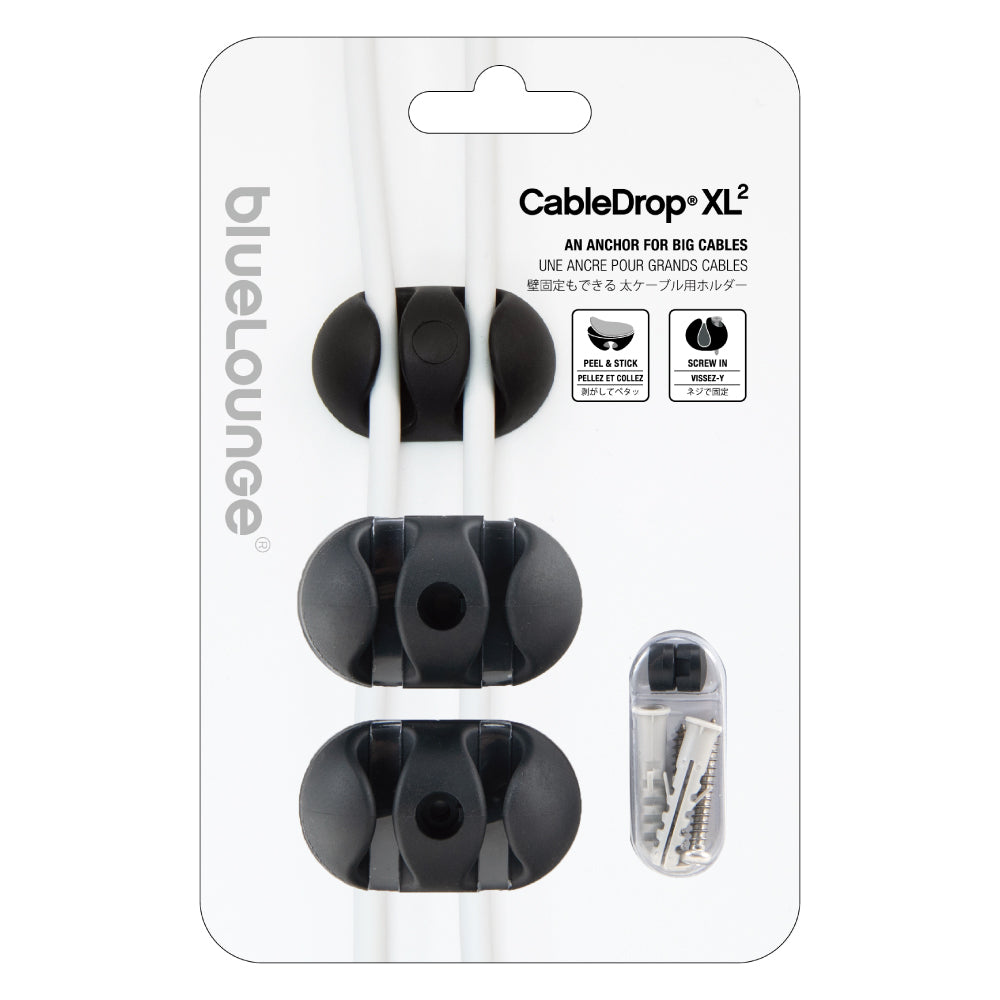 ケーブルホルダー Bluelounge CableDrop XL2(販売終了)