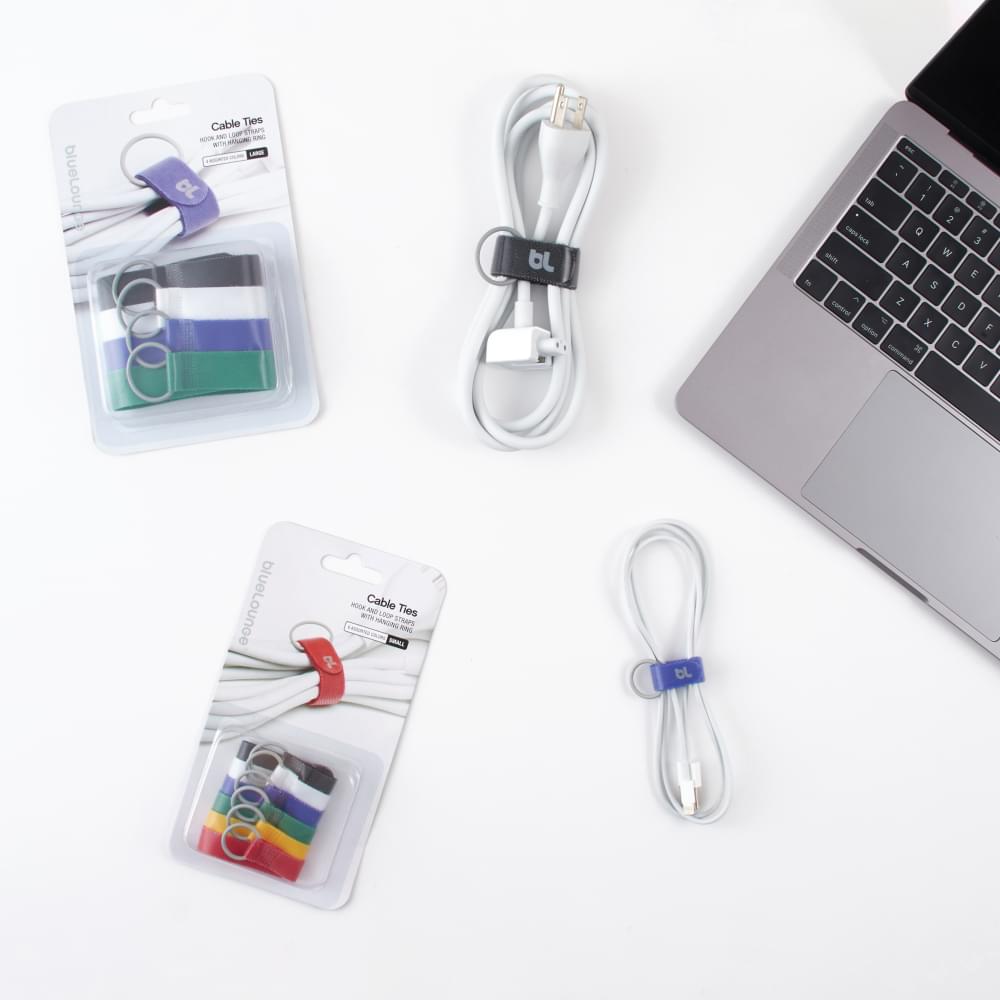 フック付きケーブルタイ Bluelounge Cable Ties