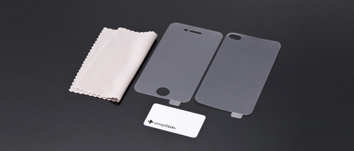 バブルレス フィルムセット for iPhone 4/4S 反射防止