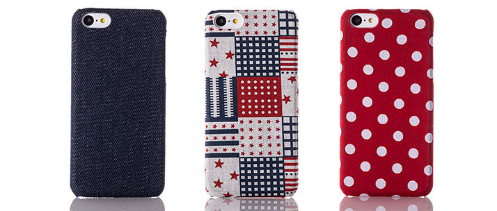 ファブリックカバーセット for iPhone 5c(販売終了)