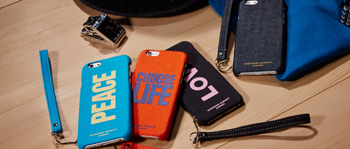 KATHARINE HAMNETT LONDON カードポケット ケース for iPhone 6(4.7inch)(販売終了)