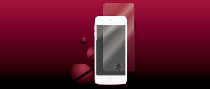 バブルレス&指紋防止 フィルムセット for iPod touch (5th) 光沢