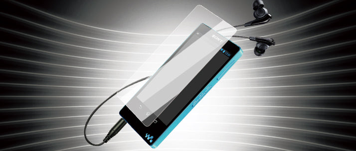 自己治癒&バブルレス フィルムセット for WALKMAN F880 光沢