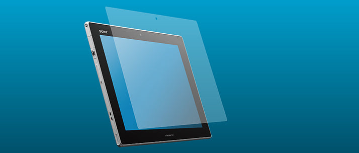 ブルーライトカット&バブルレス フィルムセット for XperiaTablet Z 反射防止