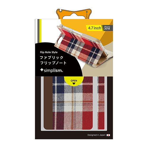 フリップノートケース (PU/ファブリック) with カードポケット for iPhone 6(4.7inch)(販売終了)