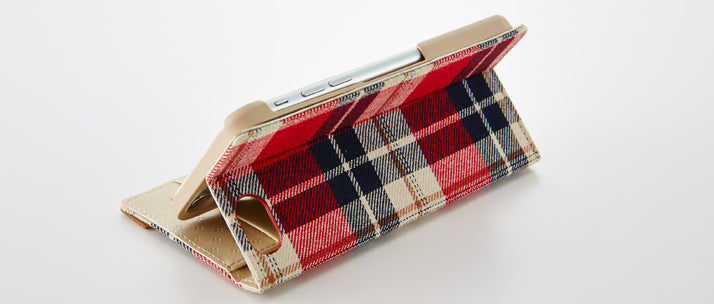 フリップノートケース (PU/ファブリック) with カードポケット for iPhone 6(4.7inch)(販売終了)