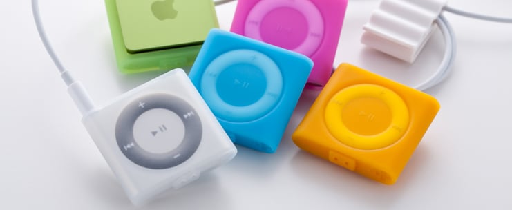 シリコンケースセット for iPod shuffle (4th) 2011