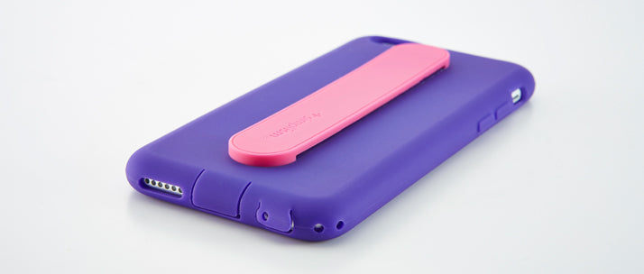 シリコンケース with カードポケット&グリップバンド for iPhone 6s/6