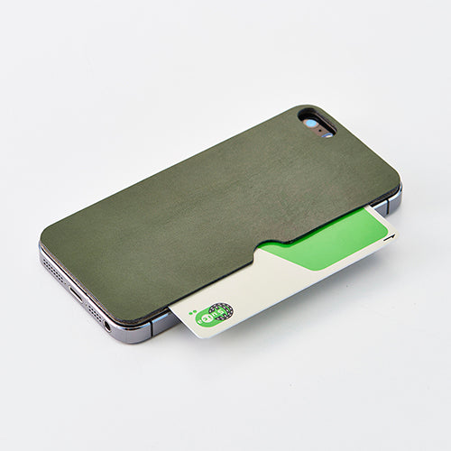 背面 カードポケット テクスチャーシート for iPhone SE/5s/5