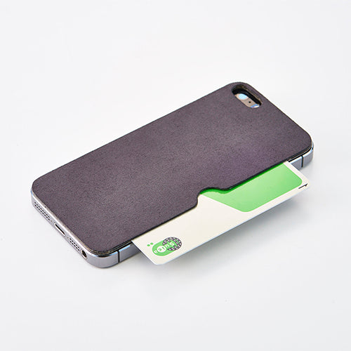 背面 カードポケット テクスチャーシート for iPhone SE/5s/5