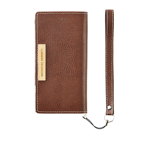 KATHARINE HAMNETT LONDON 薄型フリップケース with カードポケット for iPhone 6(4.7inch)(販売終了)
