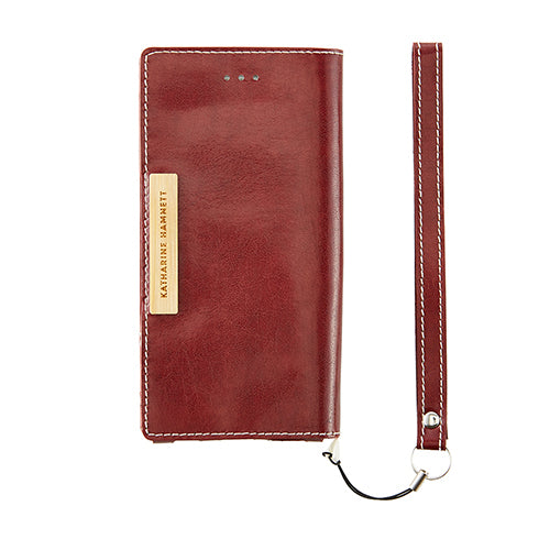 KATHARINE HAMNETT LONDON 薄型フリップケース with カードポケット for iPhone 6(4.7inch)(販売終了)