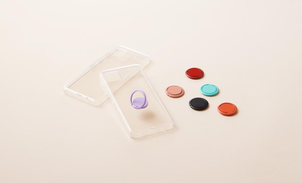 AQUOS sense6s / sense6 [Turtle Basic] ハイブリッドケース リングセット