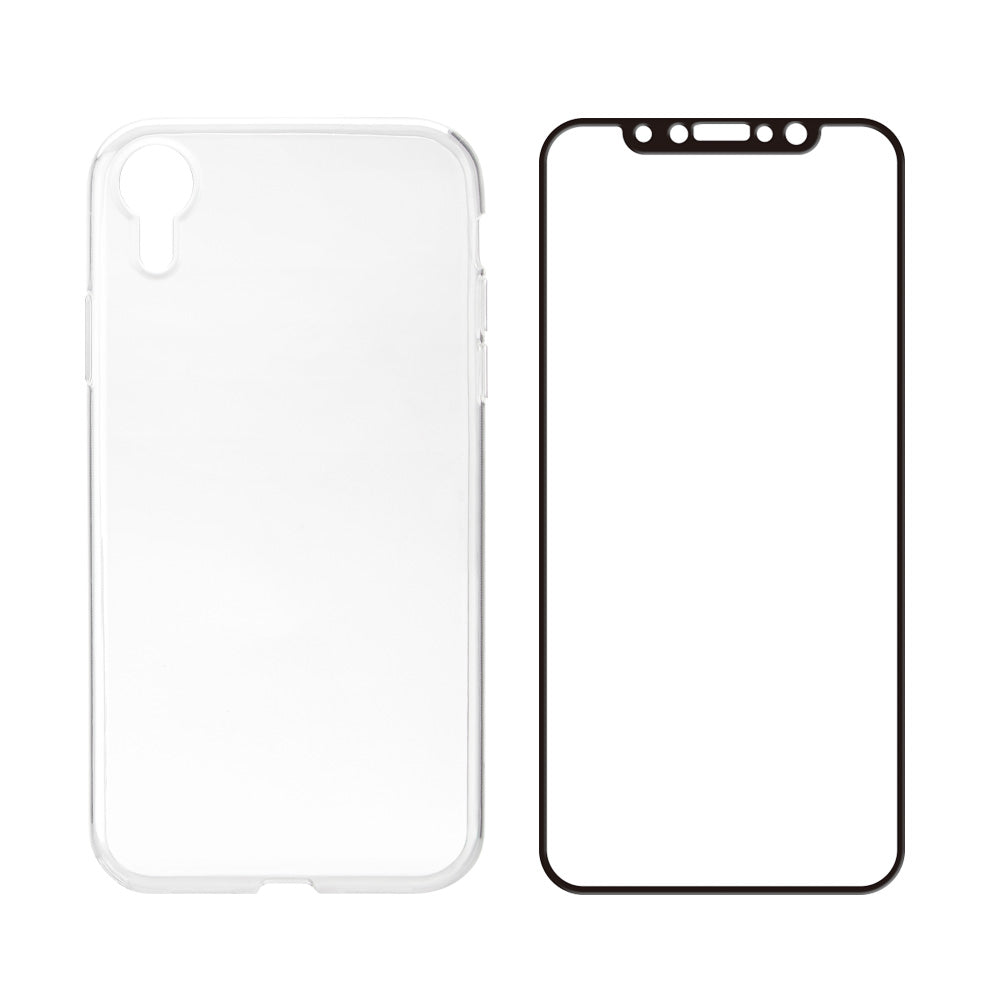iPhone XR [Aegis Pro] フルカバーTPUケース＆ガラスセット（販売終了）