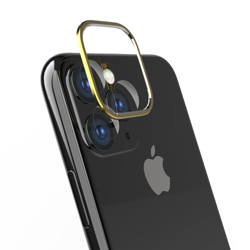 iPhone 11 Pro Max [Lens Bumper Plus] カメラレンズ保護アルミフレーム＆ガラスコーティングフィルムセット（販売終了）