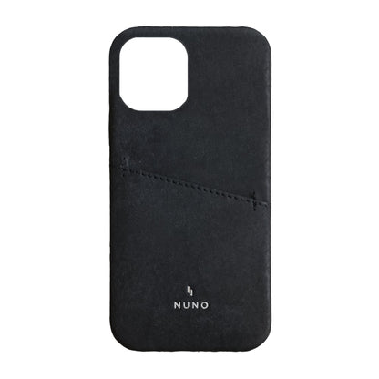 iPhone 12 Pro Max用ケース [NUNO] カードポケット付き本革バックケース（販売終了）