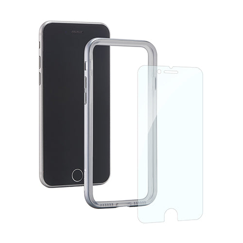 [Turtle Bumper Pro] アルミバンパー＆強化ガラスセット for iPhone 8/7（販売終了）