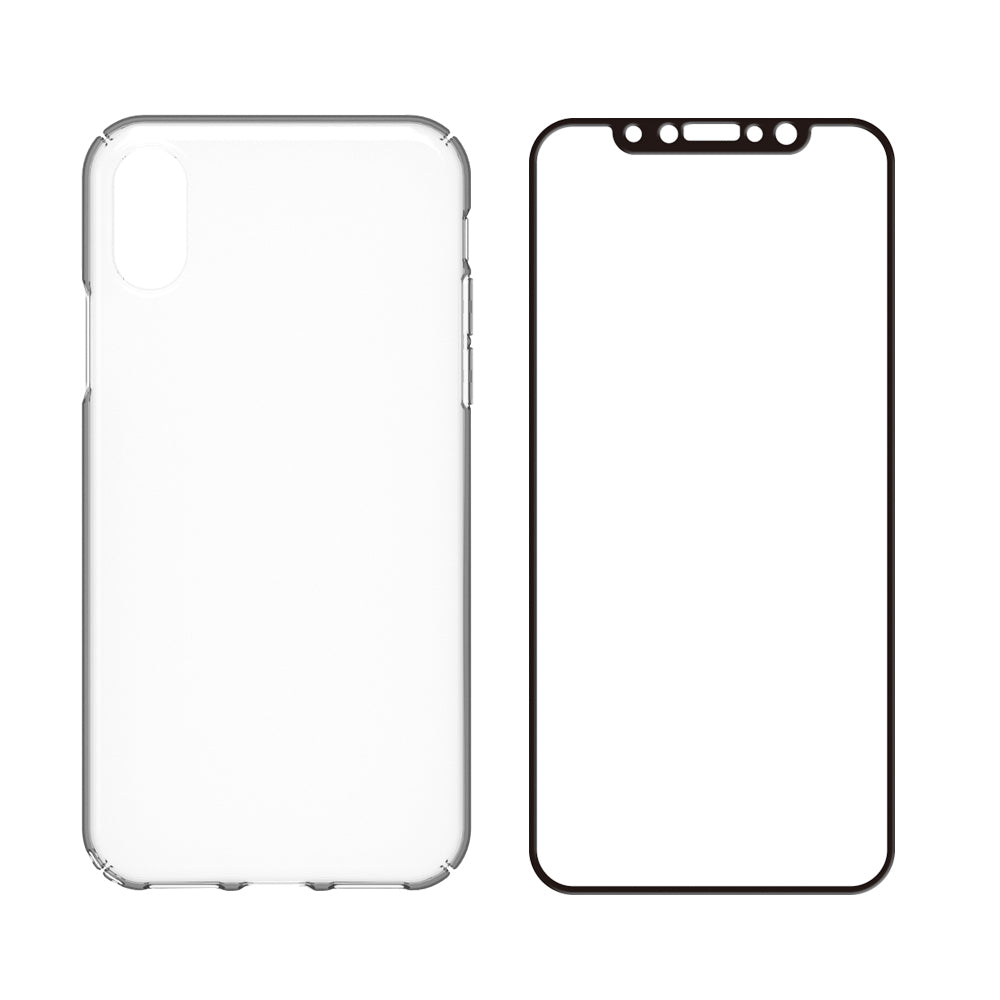 [Airly Recovery Pro] 自己治癒, 指紋防止 クリアケース＆ガラスセット for iPhone X（販売終了）