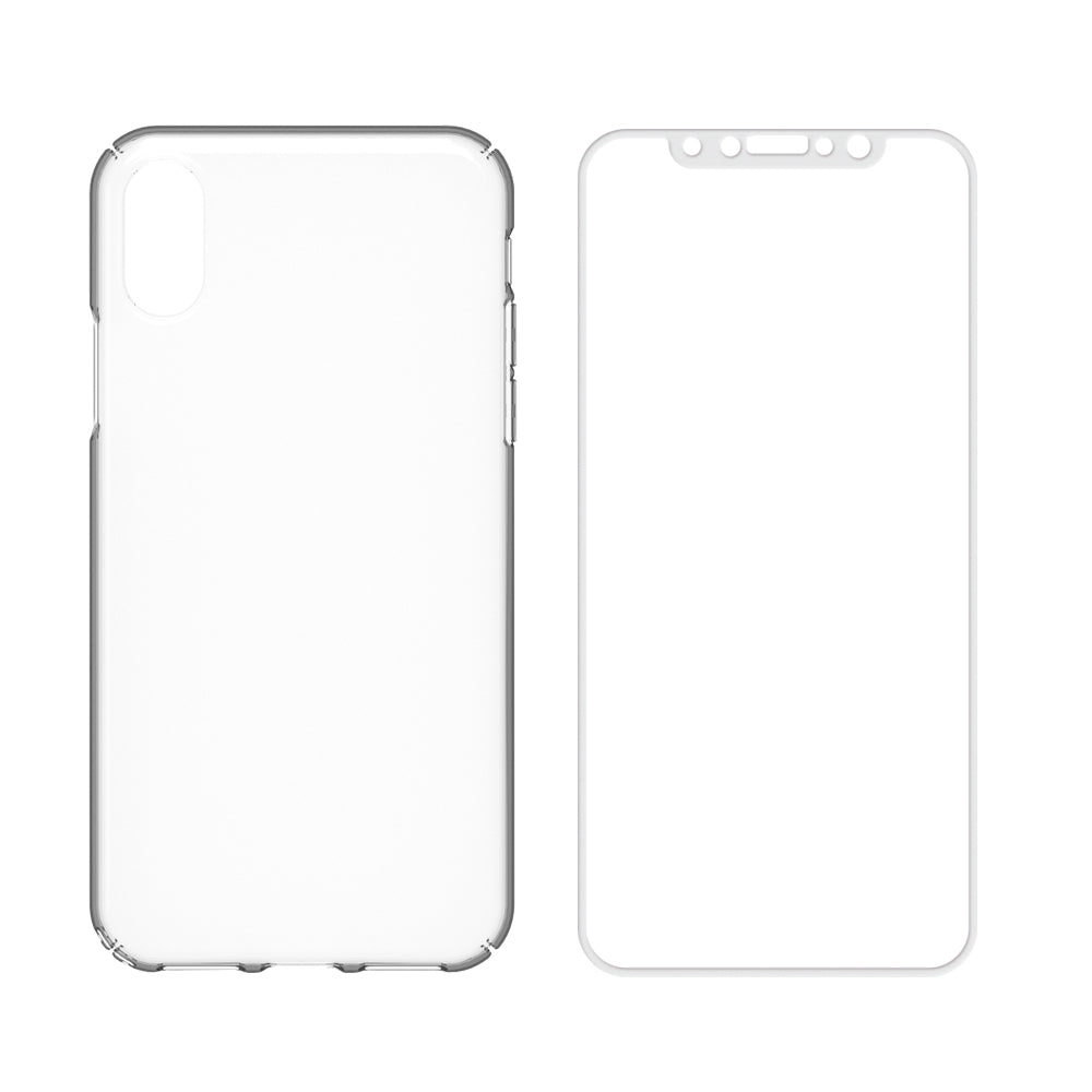 [Airly Recovery Pro] 自己治癒, 指紋防止 クリアケース＆ガラスセット for iPhone X（販売終了）
