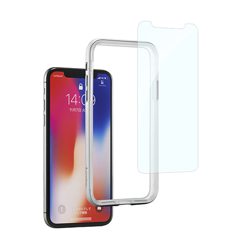 [Turtle Bumper Pro] アルミバンパー＆強化ガラスセット for iPhone X（販売終了）