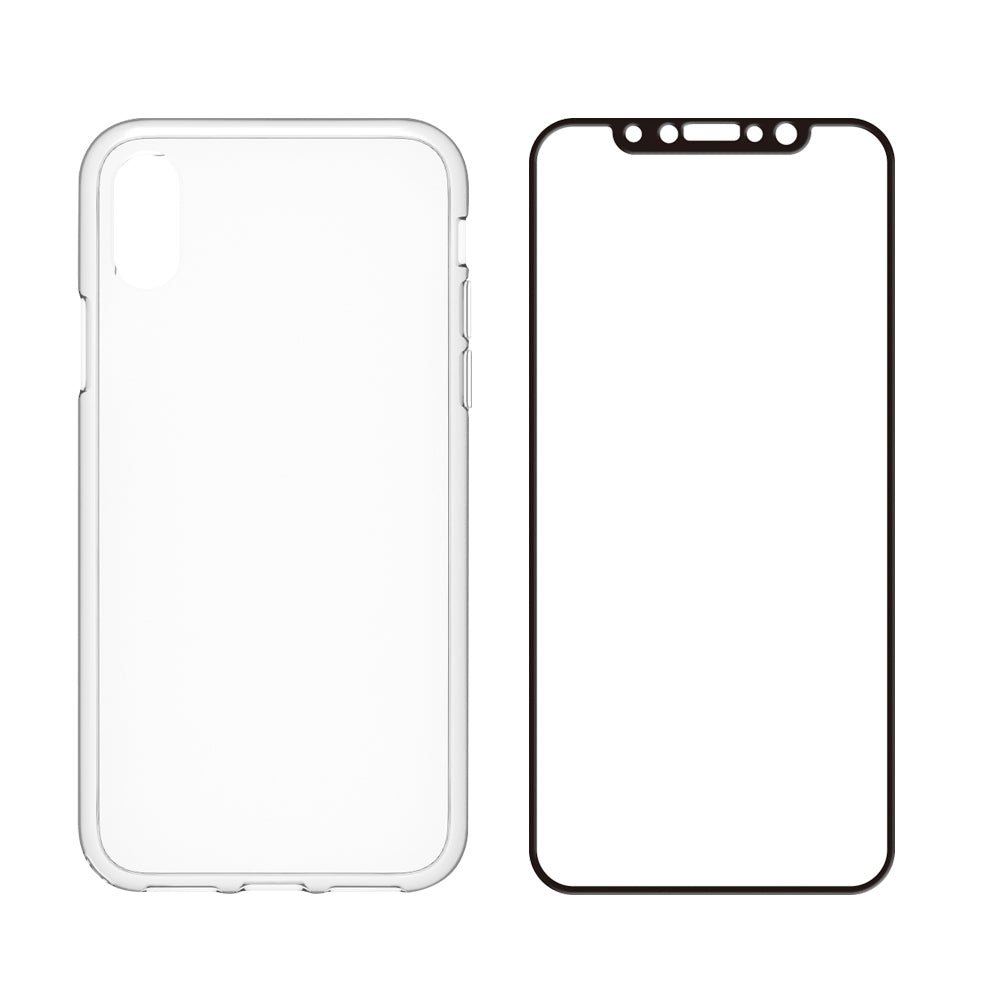 [Turtle Pro] ハイブリッド フルガードケース＆ガラスセット for iPhone X（販売終了）