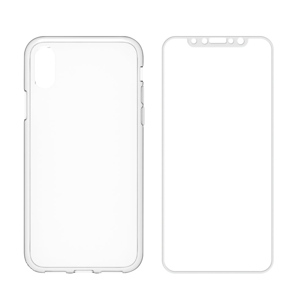 [Turtle Pro] ハイブリッド フルガードケース＆ガラスセット for iPhone X（販売終了）