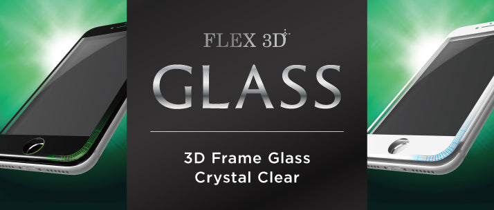 [FLEX 3D] 3D フレームガラス for iPhone 7 Plus（5.5インチ）光沢（販売終了）