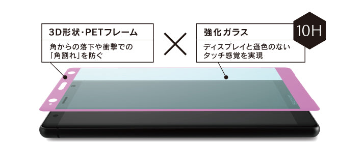 [FLEX 3D] 3D フレームガラス for Xperia XZ2 Premium