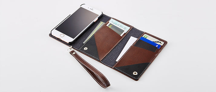[KATHARINE HAMNETT LONDON × Simplism] フリップノート カードケース for iPhone 6s（販売終了）