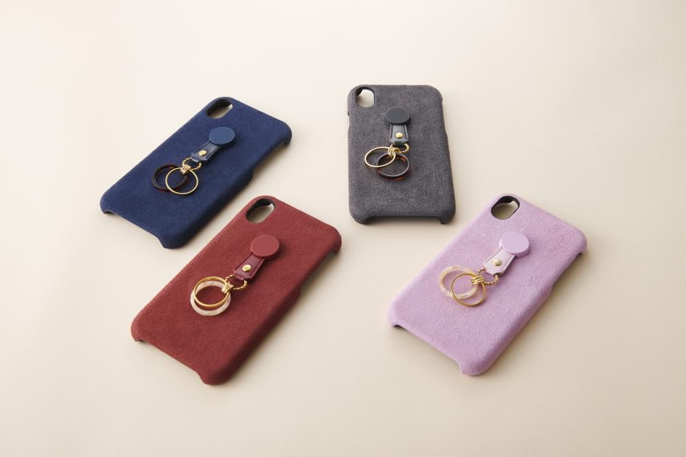 iPhone XR [NUNO] ハンドルリング付きクラリーノケース（販売終了）